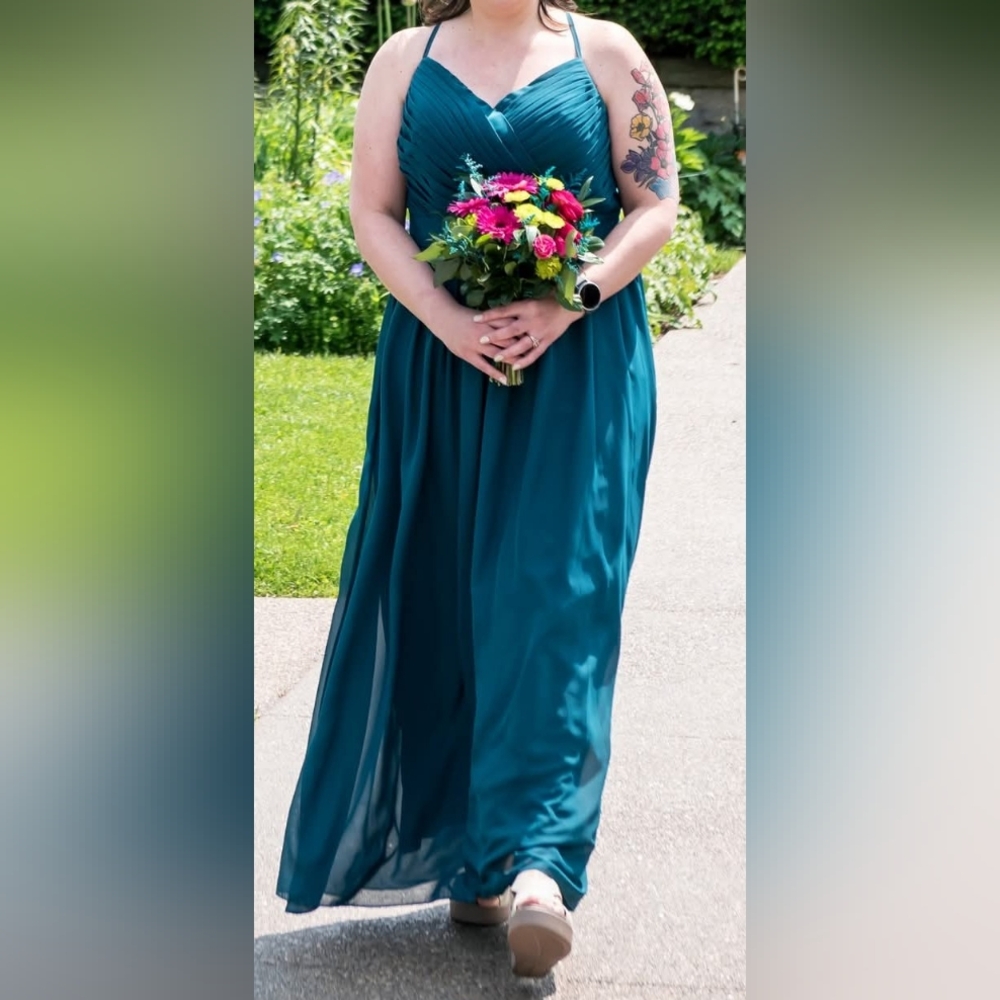 Elegant Teal Gown